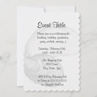 Een oesterschelp met het gezegde "de wereld is jou kaart