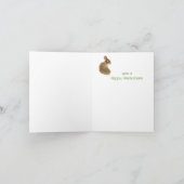 Een of ander Jubileum wil, Cute Rabbit, Bunny Kaart (Binnen)