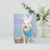 Een of ander konijn houdt van je! briefkaart (Staand voorkant)