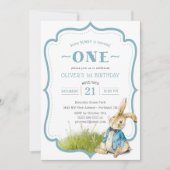 Een of ander konijn wordt één verjaardag kaart (Voorkant)