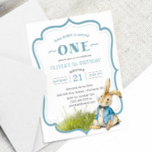 Een of ander konijn wordt één verjaardag