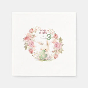 Een of ander konijn wordt er een servet