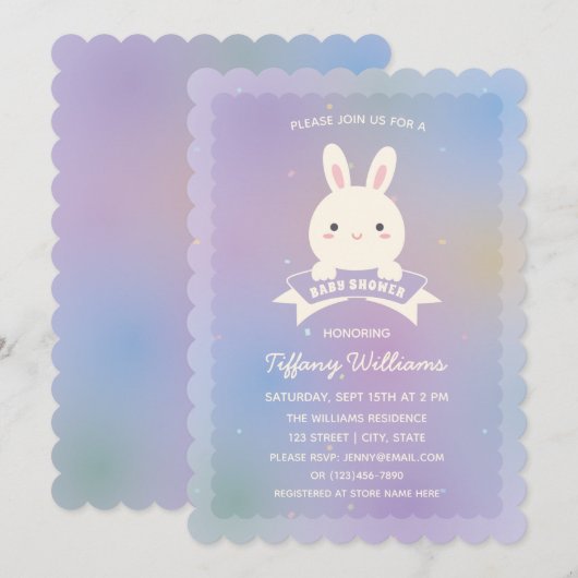 Een of ander verbaal elegant geslacht neutraal Bab Kaart (Voorkant / Achterkant)