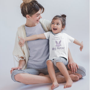 Een of ander zal een grote zuster worden kinder shirts