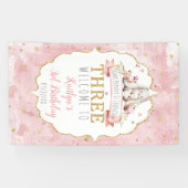 Een of andere Bunny draait 3e verjaardag Spandoek (Horizontaal)