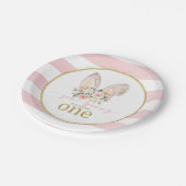 Een of andere Bunny draait ONE (Bunny Ears) Papieren Bordje (Gekanteld)