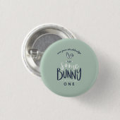 Een of andere bunny happy birthday party Button (Voorkant /achterkant)