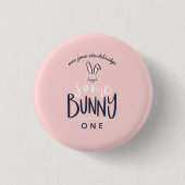 Een of andere bunny happy birthday party Button (Voorkant)