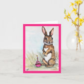 Een of andere Bunny heeft een verjaardag Kaart (Gele Bloem)