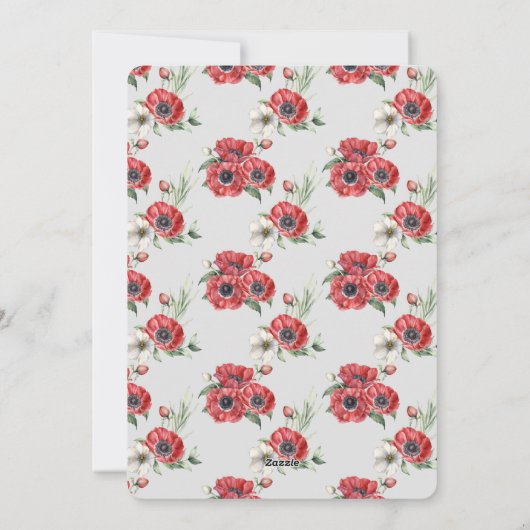 Een of andere Bunny houdt van je Anemone Valentijn Feestdagenkaart (Achterkant)