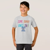 Een of andere Bunny houdt van je Kinder T-shirt (Voorkant volledig)