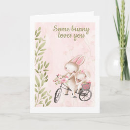 Een of andere Bunny houdt van je konijntje-Valenti Feestdagen Kaart