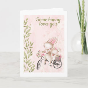 Een of andere Bunny houdt van je konijntje-Valenti Feestdagen Kaart