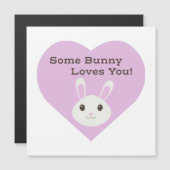 Een of andere Bunny houdt van je magnetische kaart (Voorkant / Achterkant)