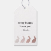 Een of andere Bunny houdt van je Pasen Cadeaulabel (Voorkant)