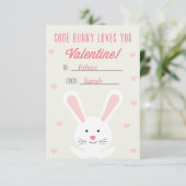 Een of andere Bunny houdt van je Valentijn Kaart (Staand voorkant)