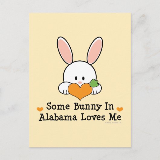 Een of andere Bunny in Alabama houdt van mijn Brie Briefkaart (Voorkant)