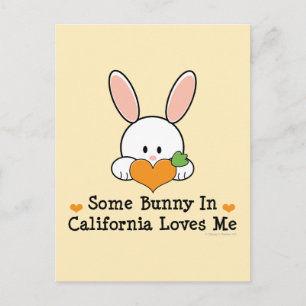 Een of andere Bunny in Californië houdt van me Bri Briefkaart