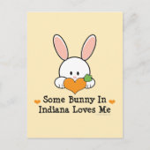 Een of andere Bunny in Indiana houdt van mij Brief Briefkaart (Voorkant)