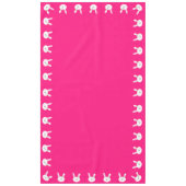 Een of andere Bunny is één Cute Rabbit 1st Birthda Tafelkleed (Voorkant)