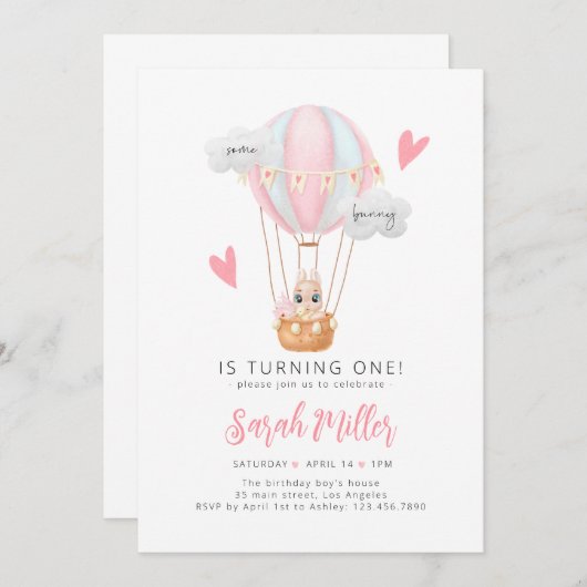 Een of andere Bunny is een eerste uitnodiging van (Voorkant / Achterkant)