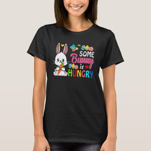 Een of andere Bunny is een hongerige Bunny Holding T-shirt (Voorkant)