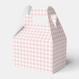 Een of andere Bunny is een roze Gingham Birthday Bedankdoosjes