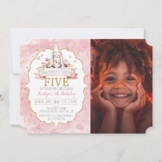 Een of andere Bunny verandert de uitnodiging van d (Voorkant)