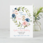 Een of andere Bunny verandert een paasdag. Kaart (Staand voorkant)