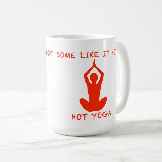 Een of andere hete Yoga Grote Mok (Voorkant rechts)