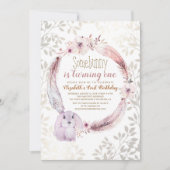 Een of andere konijn is de eerste verjaardag van e kaart (Voorkant)