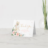 Een of andere konijn wordt een eerste verjaardag bedankkaart (Voorkant)