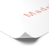 Een of andere konijn wordt een meisje 1e verjaarda poster (Hoek)