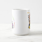 Een of andere konijntje is enthousiast voor Pasen! Magische Mok (Midden)