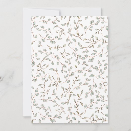 Een of andere konijntje wordt de 1e verjaardag van kaart (Achterkant)