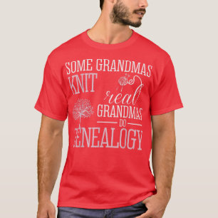 Een of andere oma's die Real Grandmas Do Genealogi T-shirt