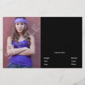 Een of twee gesneden Kaart met kop-shot Comp/Zed (Achterkant)