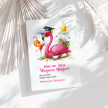 Een of twee graden warmer flamingo Afstuderen