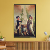 Een officier van de nationale garde die een eed af canvas afdruk (Insitu (Woonkamer))