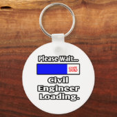 Een ogenblik geduld...Burgerlijk ingenieur laden Sleutelhanger (Voorkant)