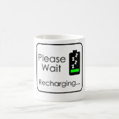 Een ogenblik geduld... herladen koffiemok (Center)