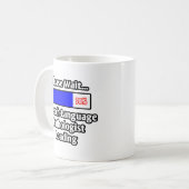 Een ogenblik geduld...laden van een spraakpatholoo koffiemok (Voorkant links)