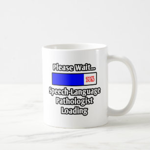 Een ogenblik geduld...laden van een spraakpatholoo koffiemok