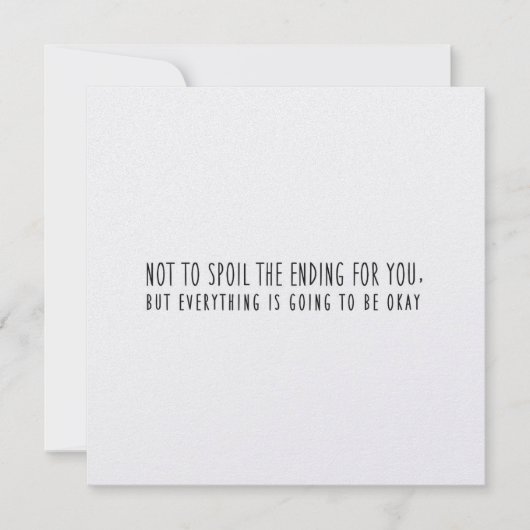 Een OKAY 5.25 x 5.25 kaart (Voorkant)