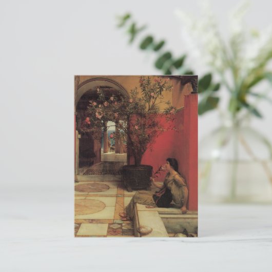 Een Oleander van Alma Tadema,  bloemen Briefkaart (Staand voorkant)