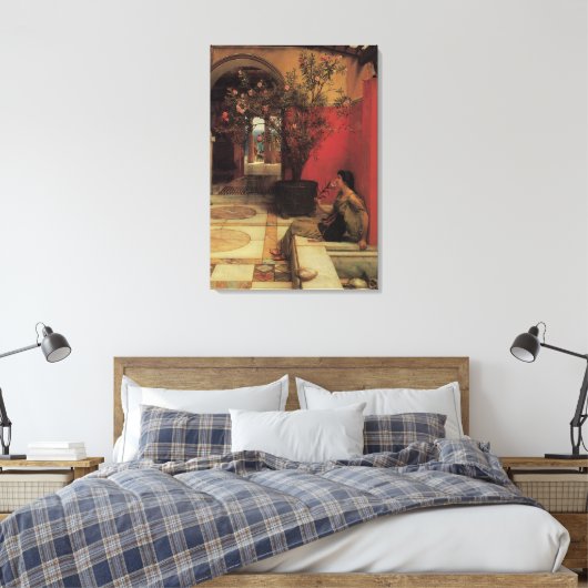 Een Oleander van Alma Tadema, bloemen Canvas Afdruk (Insitu (Slaapkamer))