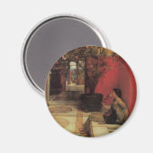 Een Oleander van Alma Tadema,  bloemen Magneet (Voorkant / Achterkant)