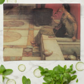 Een Oleander van Alma Tadema,  bloemen Theedoek (Gevouwen)