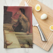 Een Oleander van Alma Tadema,  bloemen Theedoek (Quarter Fold)