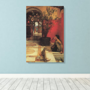 Een Oleander van Alma Tadema, Vintage Flowers Canvas Afdruk
